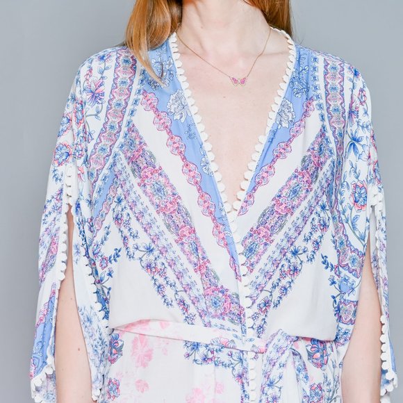 IN BLOOM By Jonquil Floral Print Midi Robe NWT - Picture 2 of 6